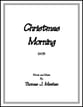 Christmas Morning SATB choral sheet music cover